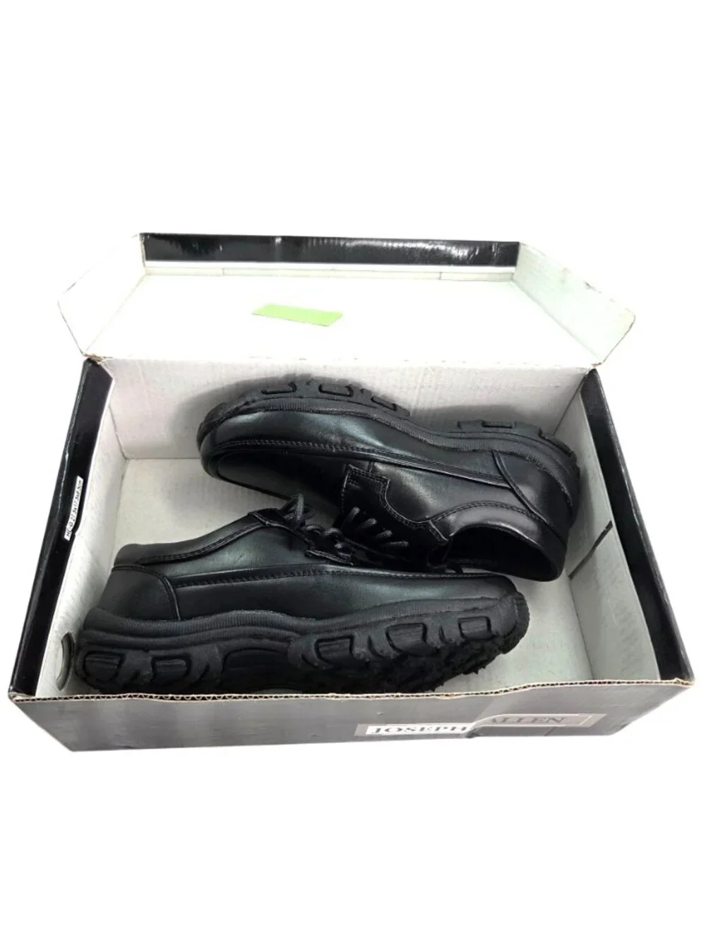 Joseph Allen Black Lace-Up Boys Casual Dress Shoes Size 13 EUC w Box